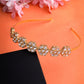NVR Women's Gold-Polished Kundan Embellished Hairband - Swadesiicart