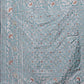 Shree Shyam Fashion Elegant Sea Green Linen Cotton Saree with Silver Zari - Perfect Blend of Comfort & Charm