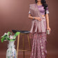 Shree Shyam Fashion Elegant Purple Linen Cotton Saree with Silver Zari - Perfect Blend of Comfort & Charm