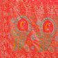 Shree Shyam Fashion Majestic Red Linen Cotton Saree with Royal Peacock Pallu - A Celebration of Heritage and Grace