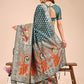 Shree Shyam Fashion Majestic Green Linen Cotton Saree with Royal Peacock Pallu - A Celebration of Heritage and Grace