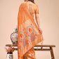 Shree Shyam Fashion Majestic Mustard Linen Cotton Saree with Royal Peacock Pallu - A Celebration of Heritage and Grace