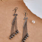 VOJ Women Rhodium-Plated Drop Chain Earrings Stainless Steel Drops & Danglers - Swadesiicart