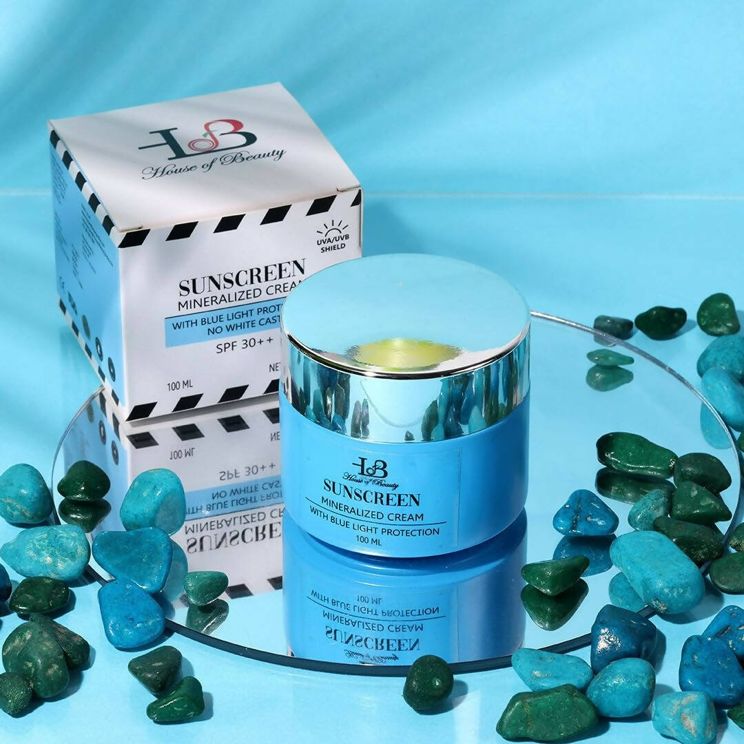 House Of Beauty Mineral Sunscreen With Blue Light Protection - Swadesiicart