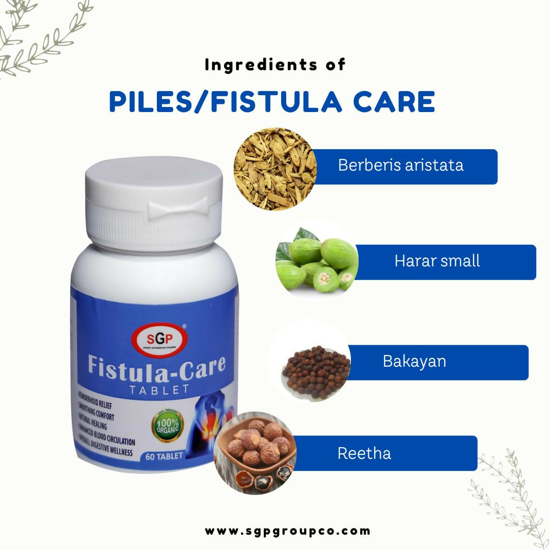SGP Ayurvedic Fistula- Care Tablets - Swadesiicart