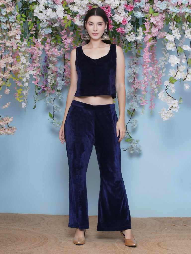 Joban Fashion Navy Blue Coord Set with inner - Swadesiicart