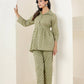 Kaajh Women's Green Printed Cotton Co-ord Set - Swadesiicart