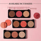 Swiss Beauty Cheek-A-Boo 3 In 1 Blusher Contour & Highlighter - 2 | Swadesiicart