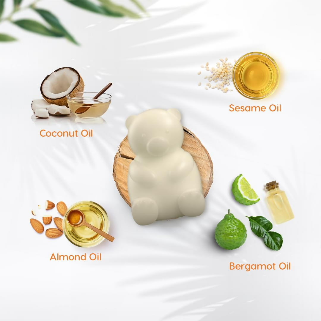 ShuShu Babies Cuddly Bear Natural Baby Soap (under 0-3 Years Baby) - Swadesiicart