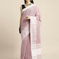 Shree Shyam Fashion Linen Purple Saree