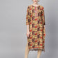 Ahalyaa Women's Traditional wear Kurta - Multi Color | Swadesiicart