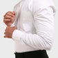 Jonesburg White Satin Slub Slim Fit Shirt | Swadesiicart