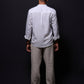 Jonesburg White Linen Regular Fit Shirt | Swadesiicart