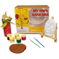 Meetakriti DIY Plantable Ganesha Idol Making Kit | Eco-Friendly 6-Inch Ganpati - Swadesiicart