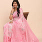 Shree Shyam Fashion Linen Cotton Light Pink Saree