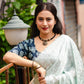 Blue Poly Silk Ethnic Motifs Saree with Unstitched Blouse - Hiral Fashion | Swadesiicart