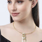 NVR Women Gold-Polished Circular Choker Necklace | Swadesiicart