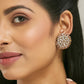 Nuyug 22k Gold Plated Round Stud Earrings | Swadesiicart