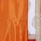 Ahalyaa Orange Poly Silk Anarkali Kids Kurta With Dupatta Set For Girls | Swadesiicart