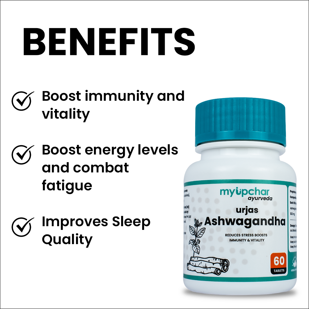 myUpchar Ayurveda Urjas Ashwagandha Tablets - Swadesiicart