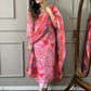Multi Pink Viscose Chanderi Stitched Suit With Dupatta - Tanisha | Swadesiicart
