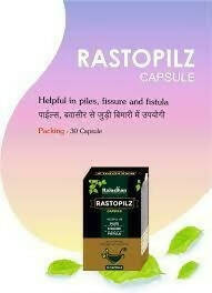 Rajasthan Herbals International Rastopilz Capsules - Swadesiicart