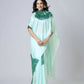 Vastranavya Electric Blue Mandalaa Print Freehand Ready to Wear Saree | Swadesiicart