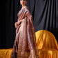 Vishnu Weaves Women's Coffee Tussar Silk Zari Woven Saree with Blouse - Swadesiicart