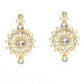 Mominos Fashion Johar Kamal Gold-Polished Rani Haar with Off white Pearls Jewellery Set - Swadesiicart