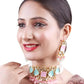 Jewel City Elegant Multi Gold Indian Kundan Choker Necklace and Earring Set | Swadesiicart