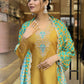 Partywear Designer Cotton Maroon Stitched Suit With Dupatta - Tanisha | Swadesiicart