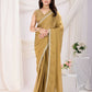 Chiku Rangoli Silk Solid, Lace Border Ready To Wear Saree - Kashvi | Swadesiicart