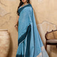 Shree Shyam Fashion Sky Blue Linen Saree