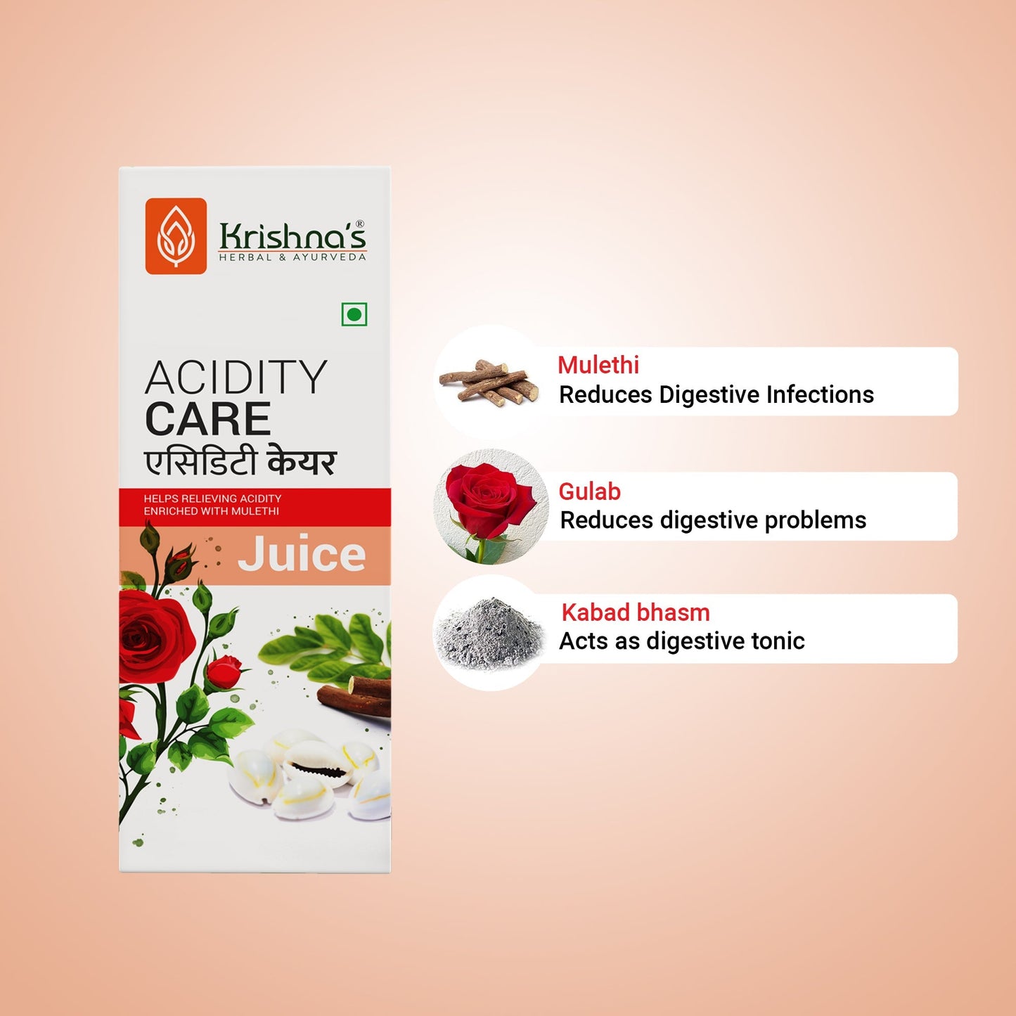 Krishna'S Herbal & Ayurveda Acidity Care Juice | Swadesiicart