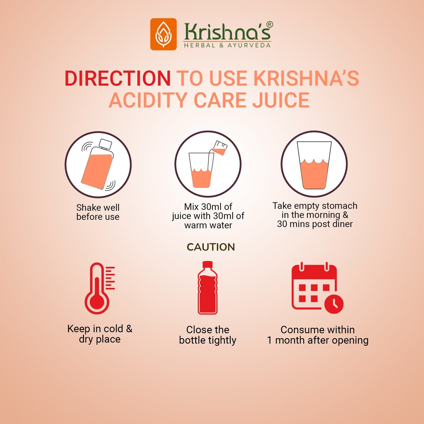 Krishna'S Herbal & Ayurveda Acidity Care Juice | Swadesiicart