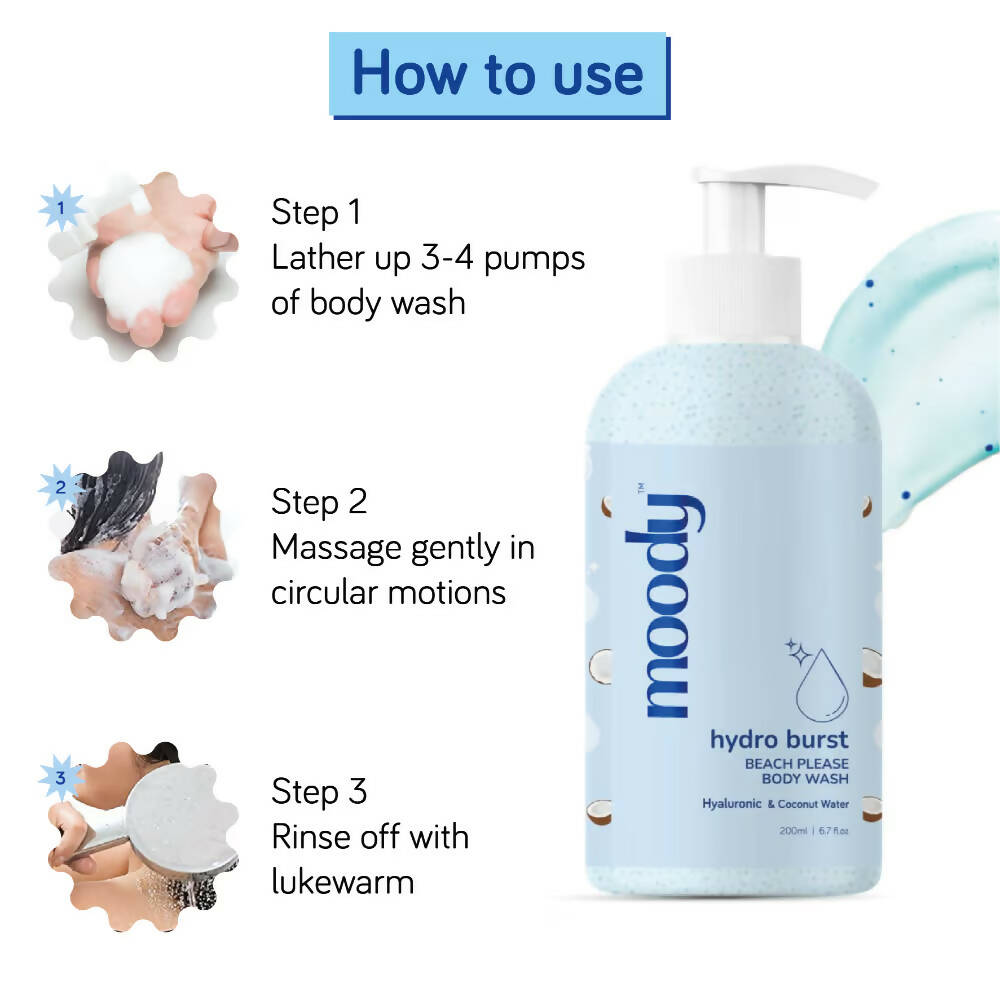 Moody 7D Hydro Burst Bleach Please Body Wash - Swadesiicart