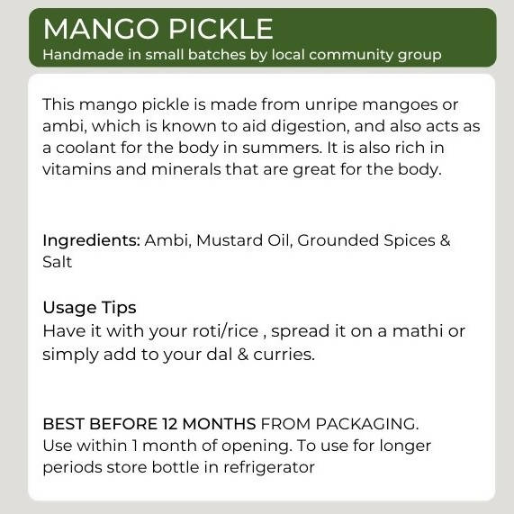 Organic Potli Raw Mango Pickle - Swadesiicart