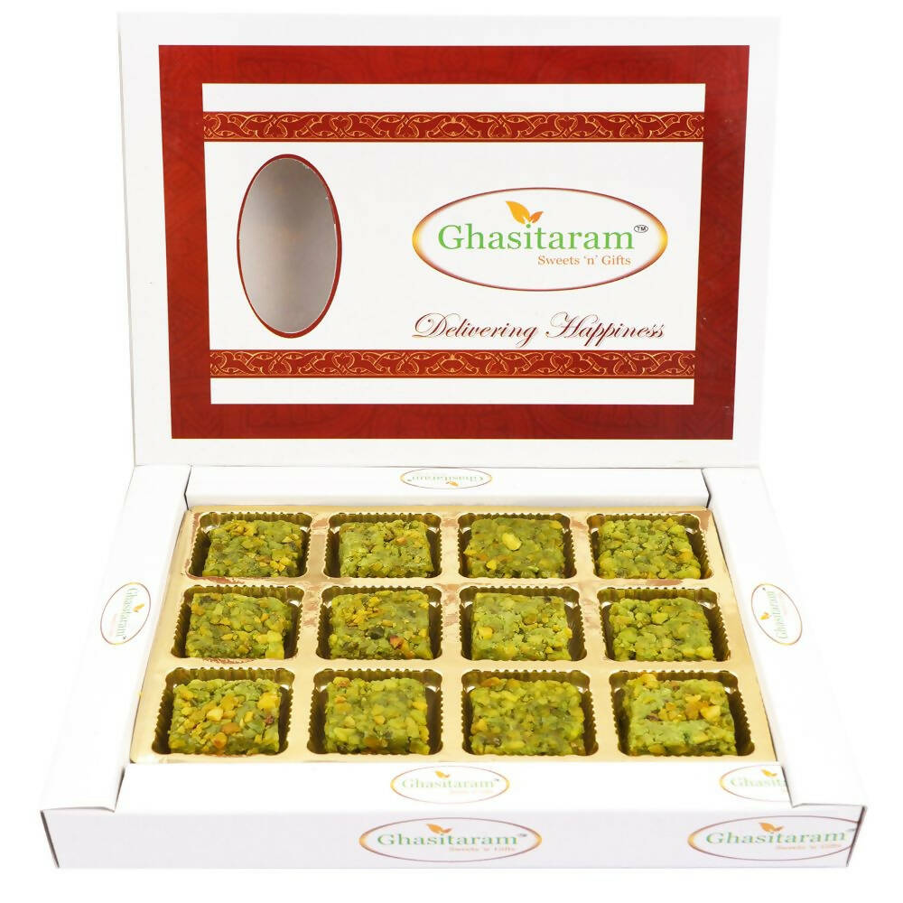Ghasitaram Pure Pista Barfi | Swadesiicart