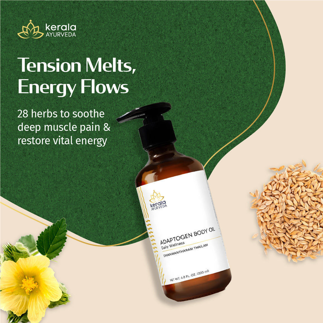 Adaptogen Body Oil - Dhanwantharam Thailam
