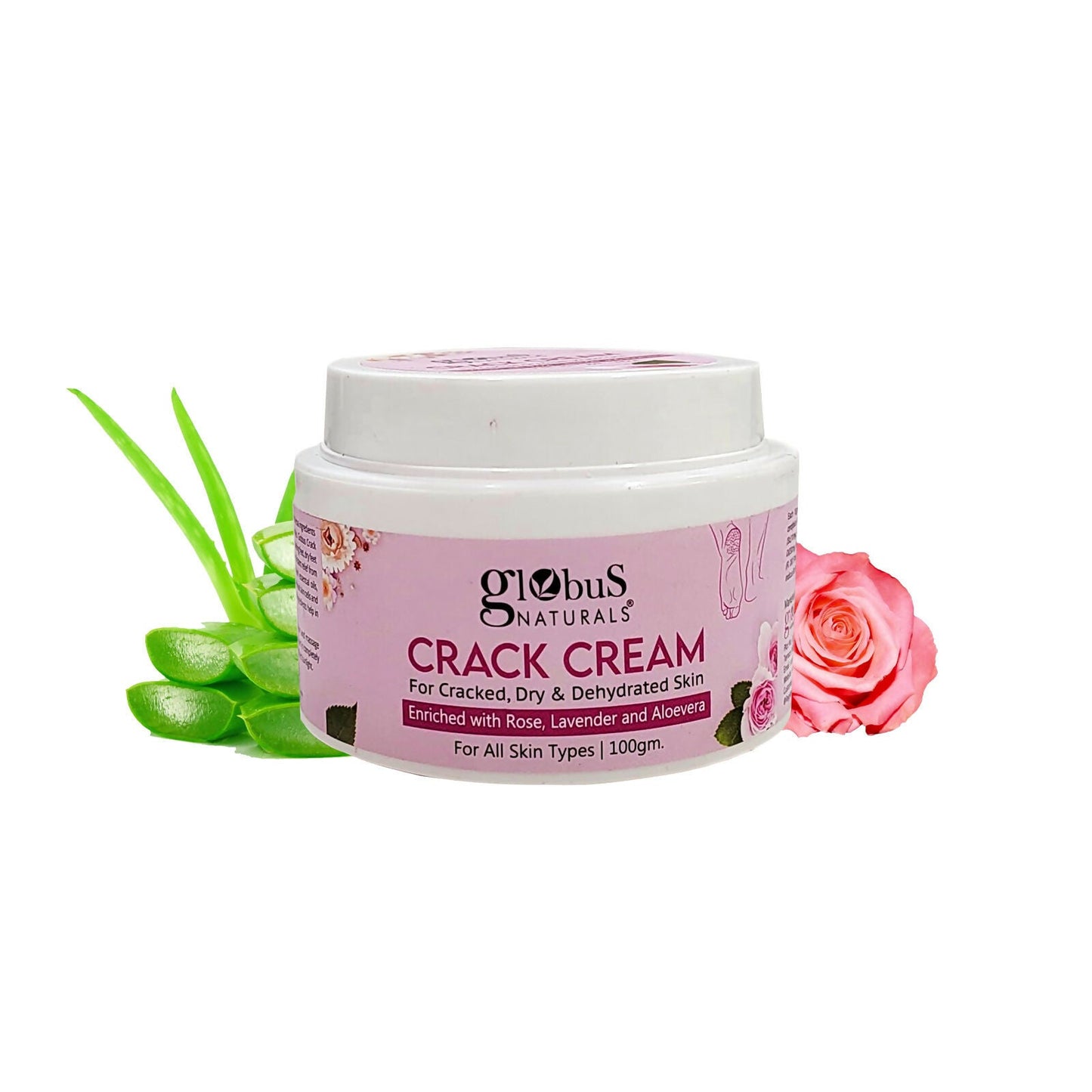 Globus Naturals Crack Cream Rose | Swadesiicart