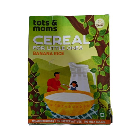 Tots and Moms Organic Cereal Banana Rice - Swadesiicart