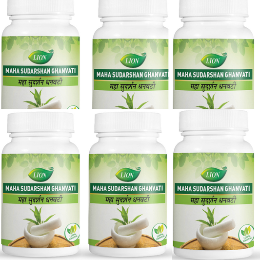 Lion Ayurveda Mahasudarshan Ghanvati | Swadesiicart