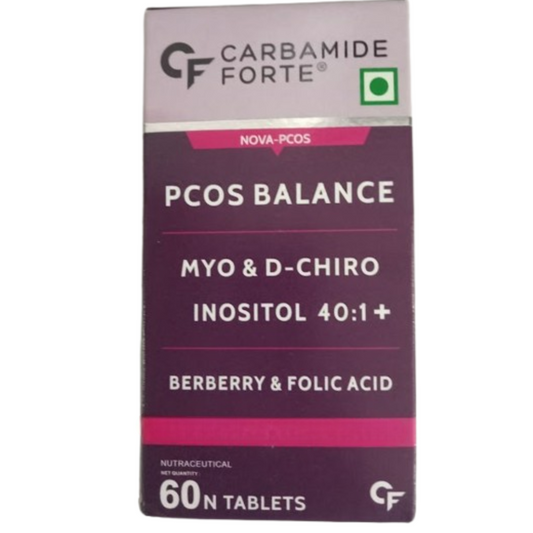 Carbamide Forte PCOS Support Tablets with Myo-Inositol to D-Chiro-Inositol 40:1
