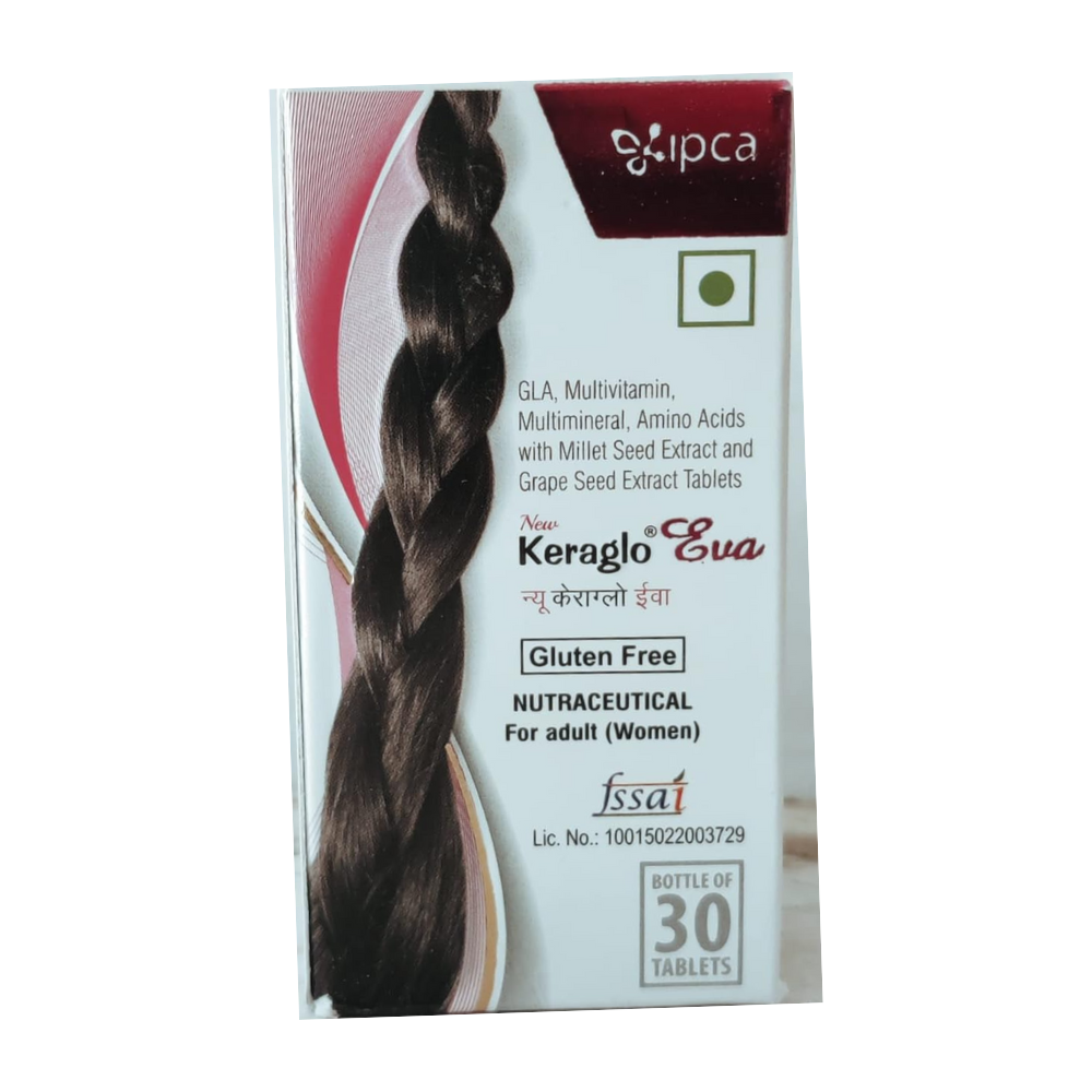 Ipca Keraglo Eva Tablets For Hair Growth | Swadesiicart