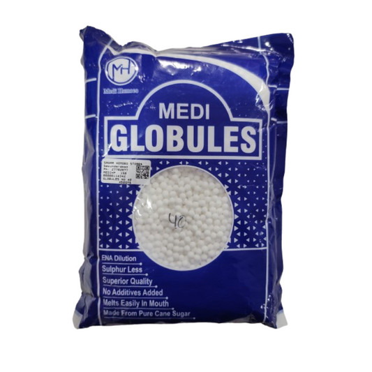 Medi Homeopathy Globules/ Blank Pellets (Size 40) | Swadesiicart