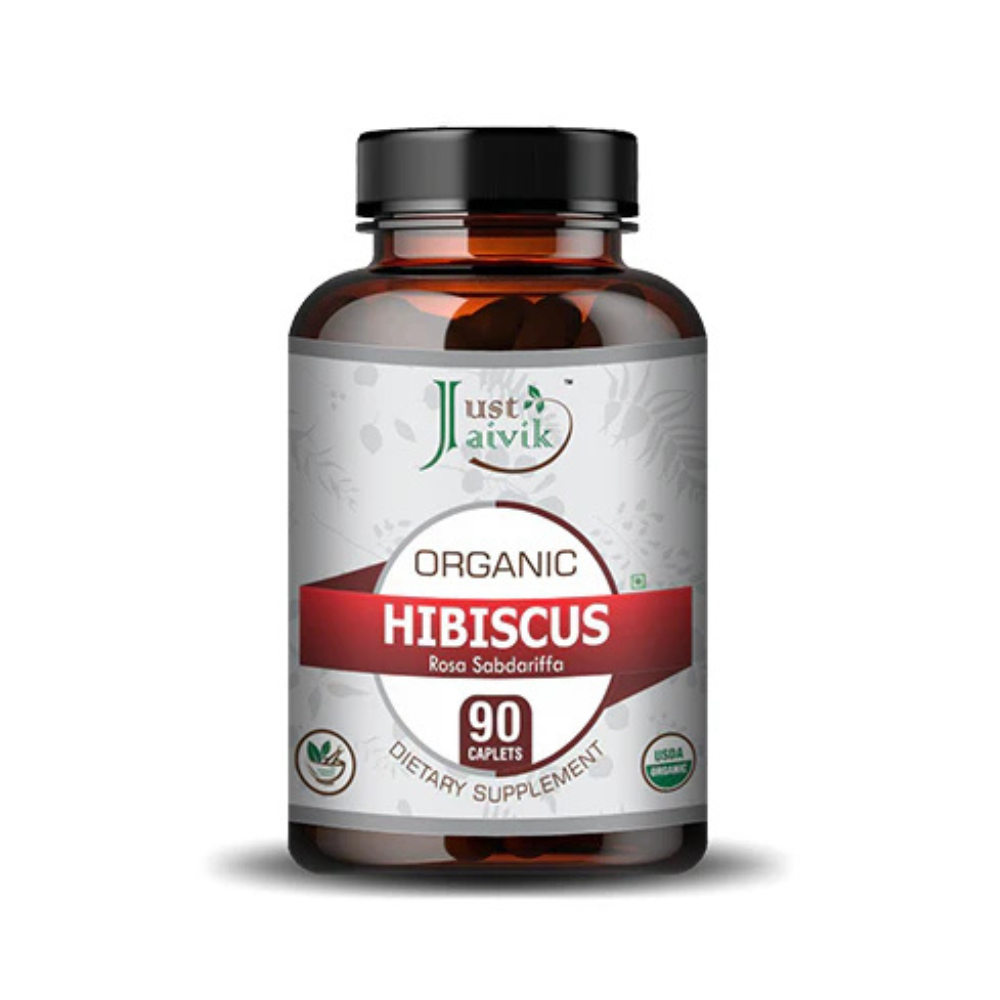 Just Jaivik Organic Hibiscus Tablets - Swadesiicart