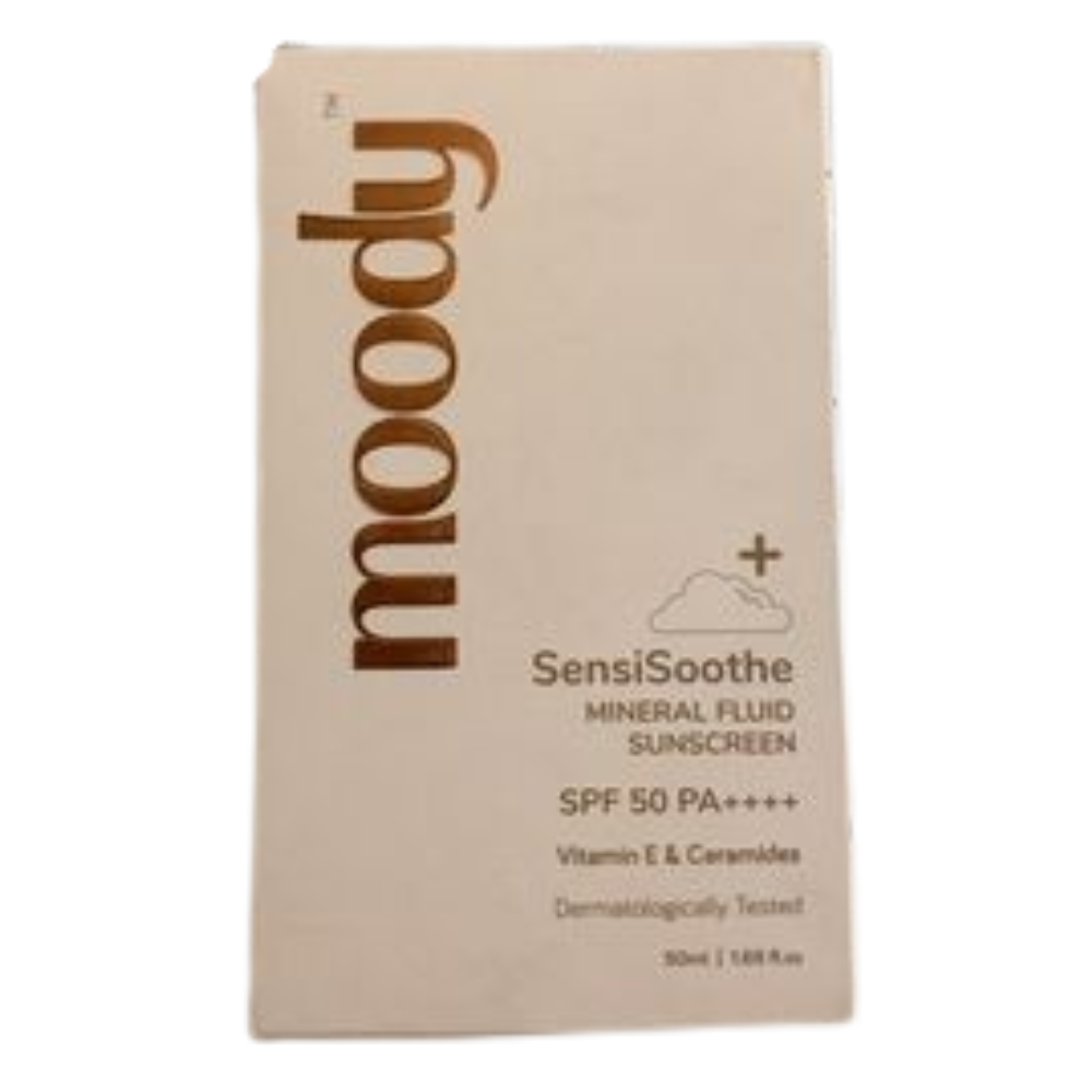 Moody SensiSoothe Mineral Brightening Sunscreen Serum with Ceramides & Rice - Swadesiicart