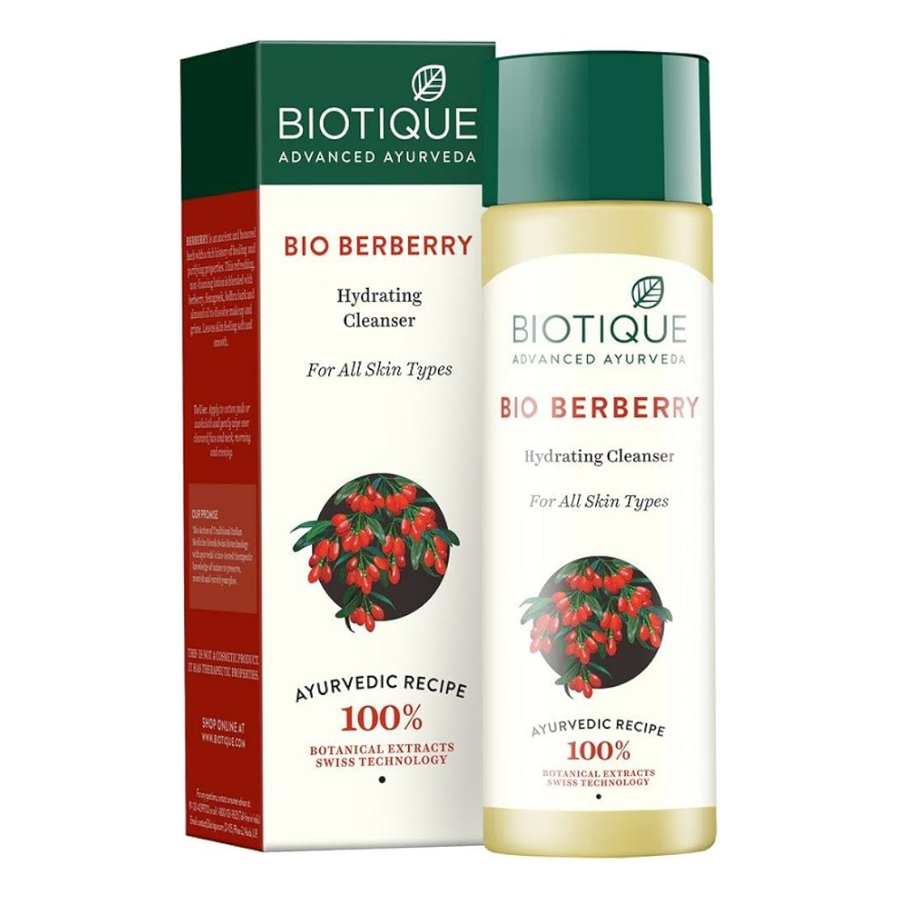 Biotique Berberry Milk Deep Cleanse Hydrating Makeup Remover For All Skin Types - Swadesiicart