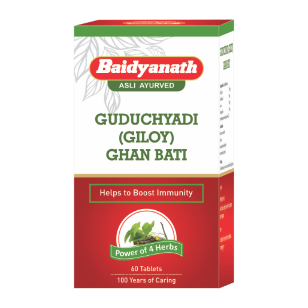 Baidyanath Nagpur Guduchi Giloy Ghanbati | Classical Ayurvedic Giloy Extract Tablets
