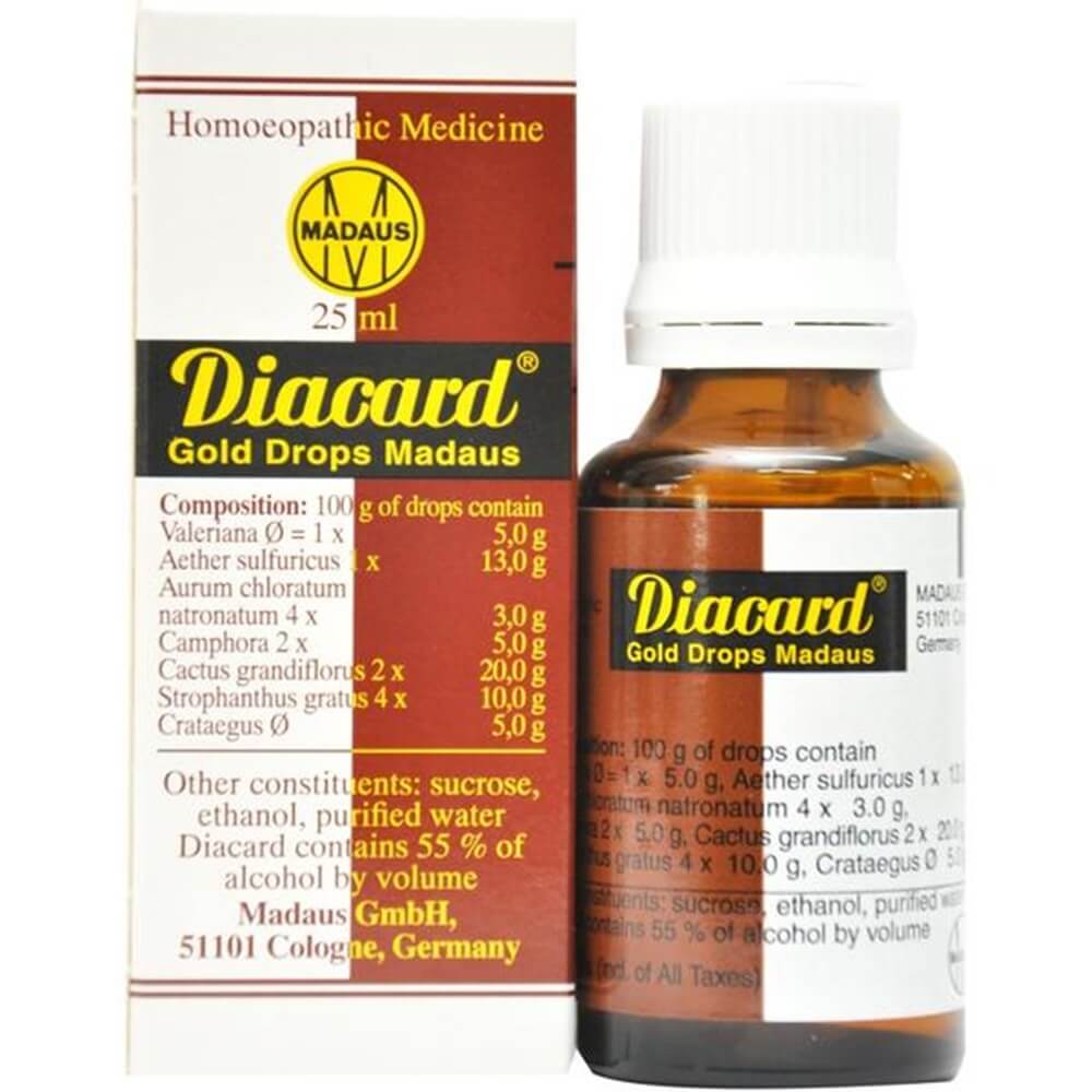 Adel Homeopathy Diacard Gold Madaus Drops | Swadesiicart